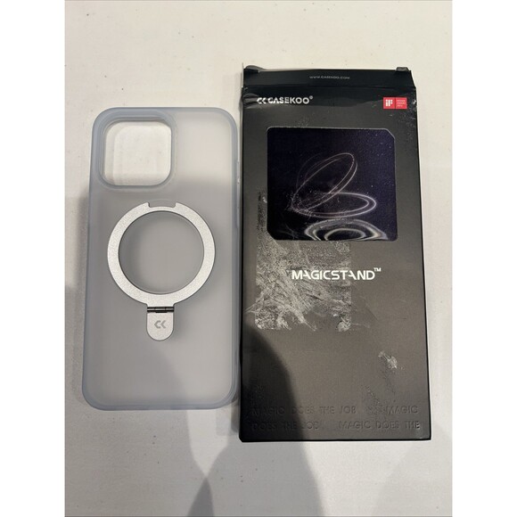 CASEKOO iPhone 15 Pro Max Case - Clear, Magsafe, Kickstand - Brand new! - Picture 1 of 6